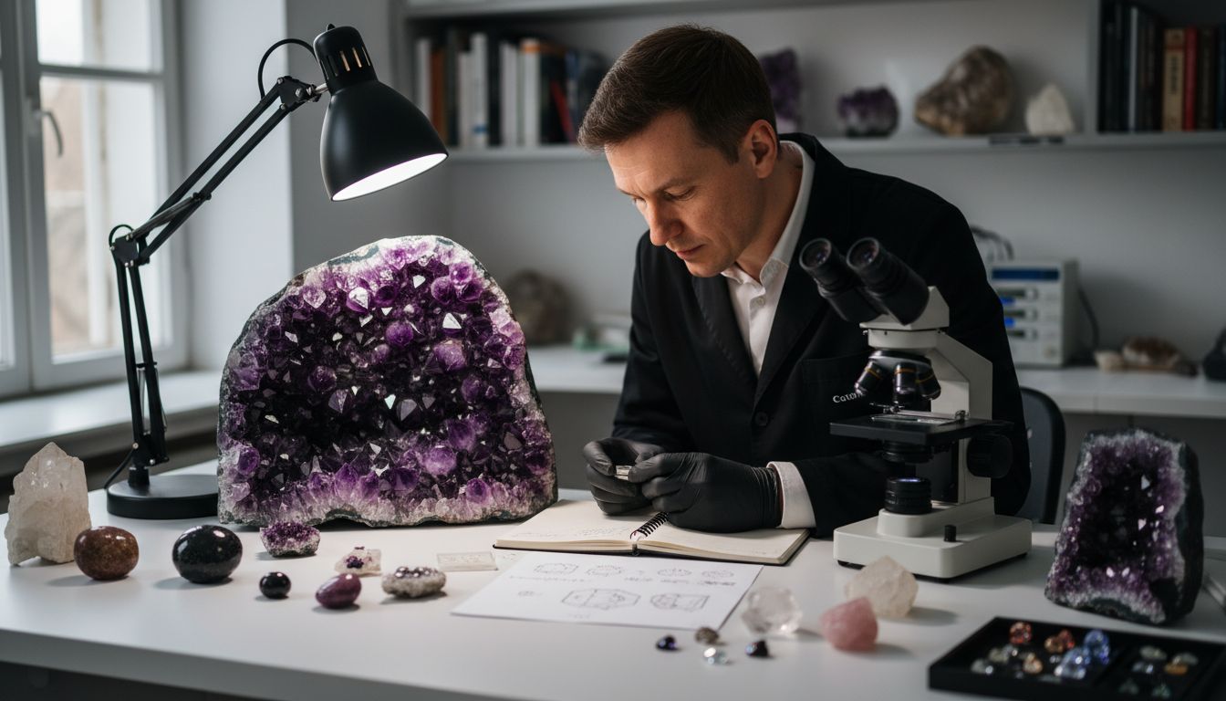 analyse cristal améthyste Image