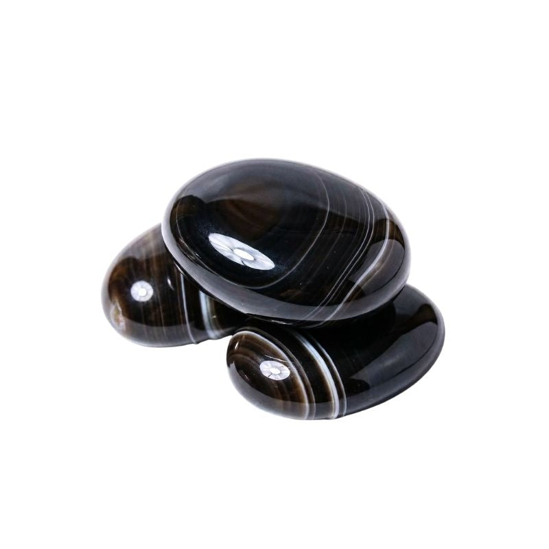 AGATE NOIRE - Pierre de lithothérapie, vertus et propriétés Image