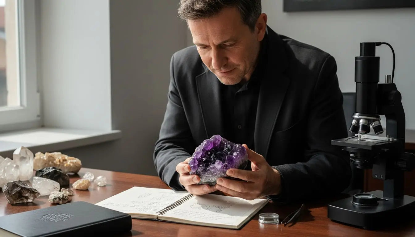 expert améthyste gemmologie Image