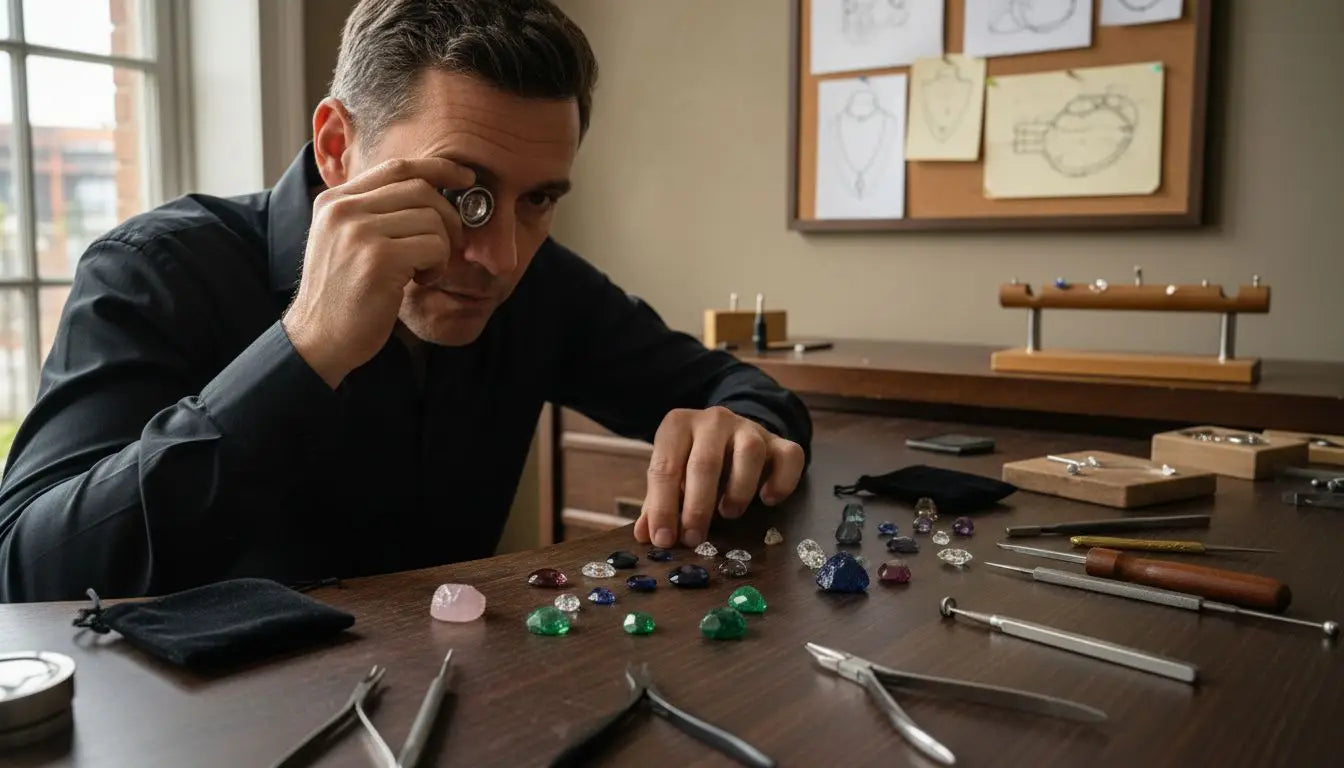 atelier joaillerie pierres naturelles Image