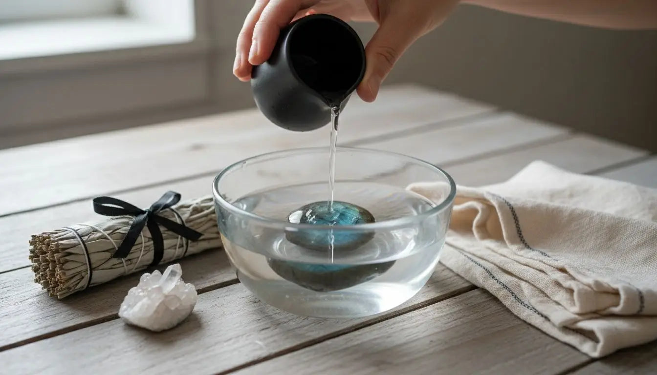 nettoyage pendentif pierre