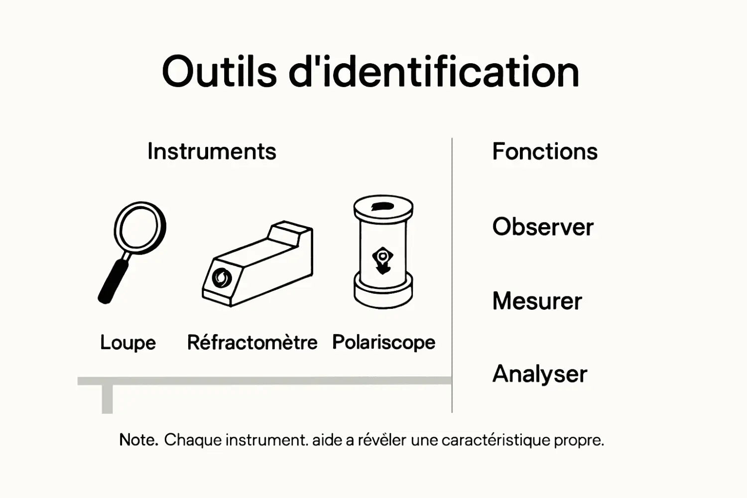 Découvrez en image les principaux outils de la gemmologie pour l’analyse des pierres naturelles.