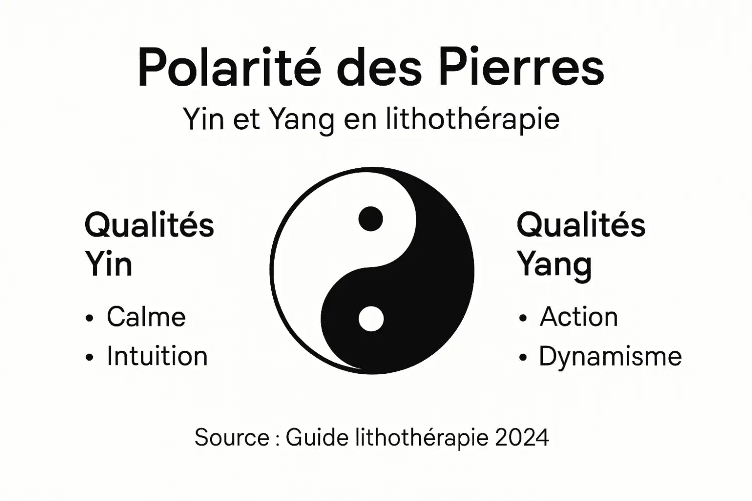 Visuel sur l’équilibre Yin et Yang des pierres
