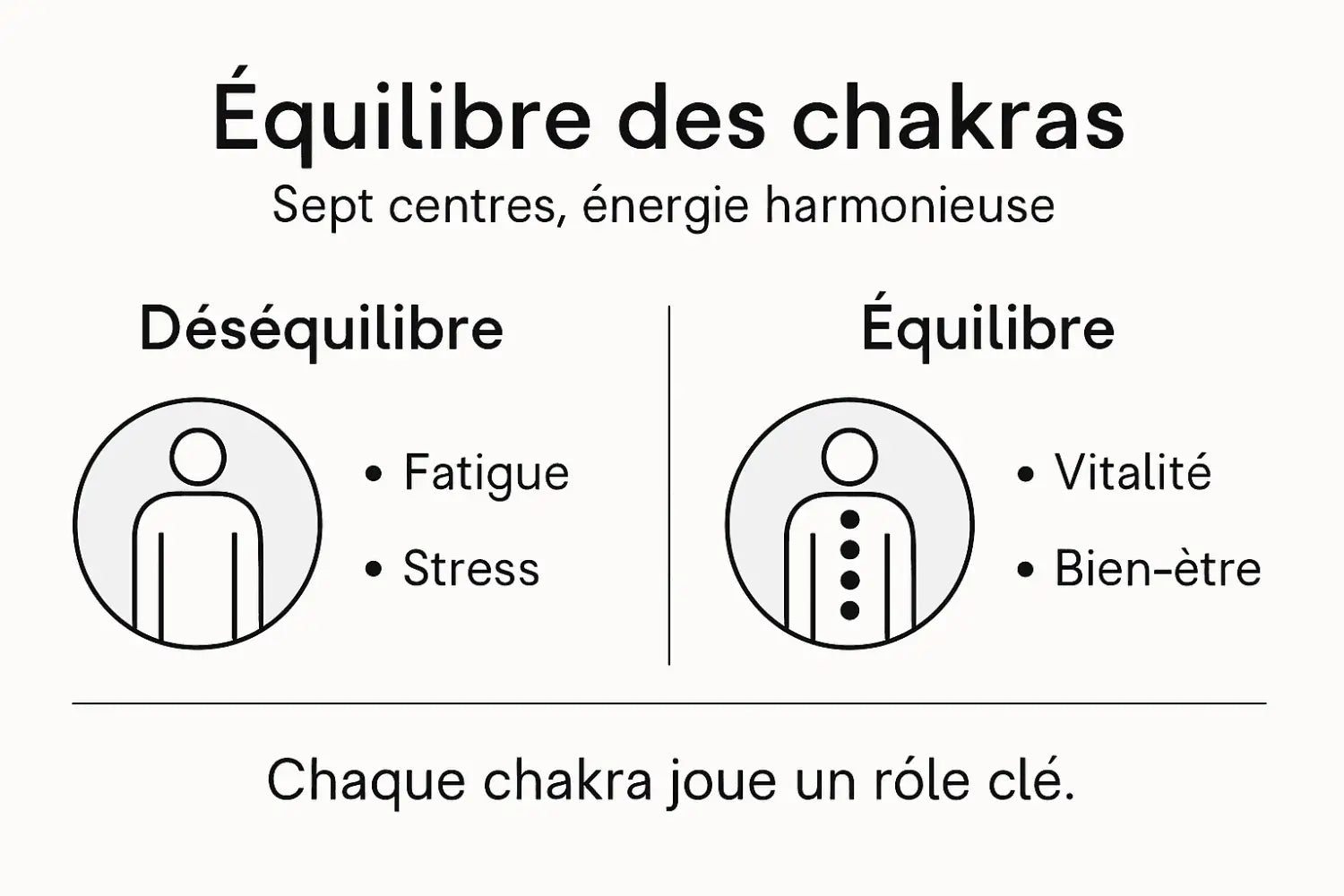Visuel explicatif sur l’harmonisation énergétique des chakras