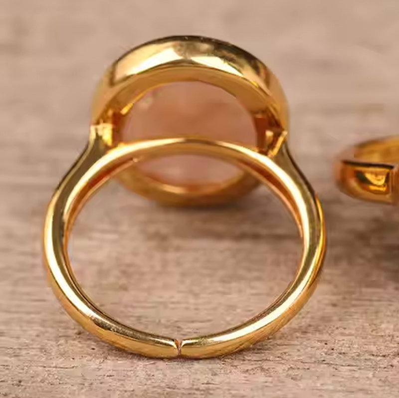 Bague ’Abeille’ Quartz Rose - Bague