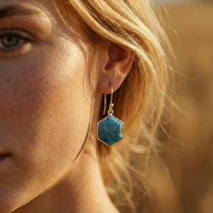 Boucles d’oreilles en Apatite | Qualité Supérieure |Boutique Lithothérapie