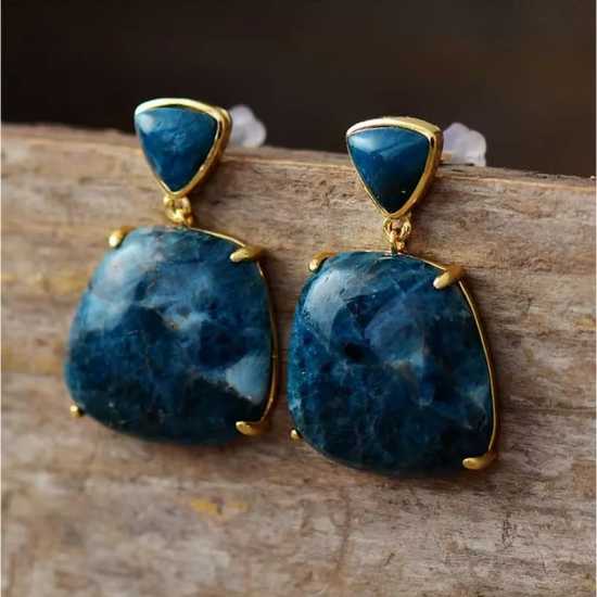 Boucles d’oreilles en Apatite - Boucles d’oreilles