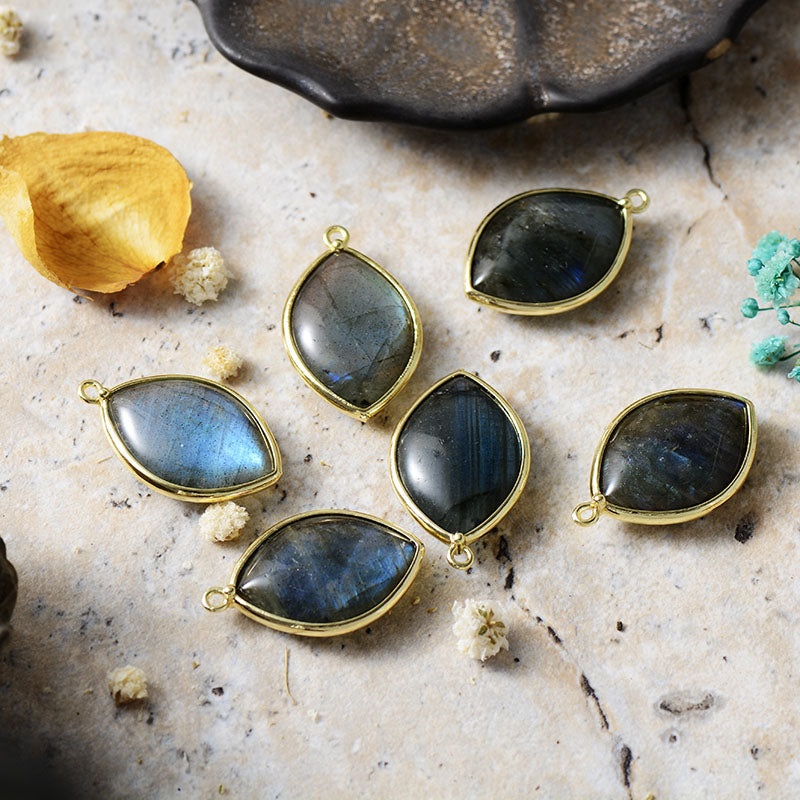 Boucles d’oreilles Labradorite ’ Conscience’ - Boucles d’oreilles