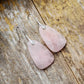 Boucles d’Oreilles Pendante en Quartz Rose - Boucles d’oreilles