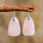 Boucles d’Oreilles Pendante en Quartz Rose - Boucles d’oreilles