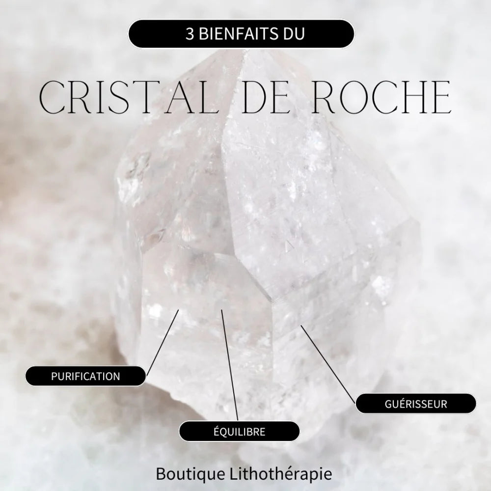 Bracelet Cristal de Roche ’ Holistique’ - Bracelets