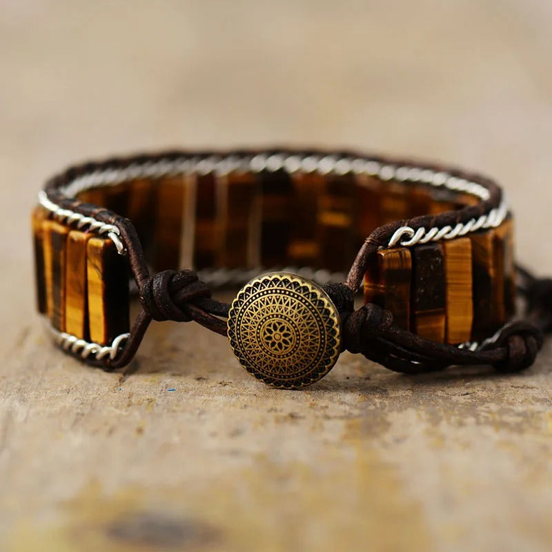 Bracelet Homme Oeil de Tigre ’Déterminé’ - Bracelets