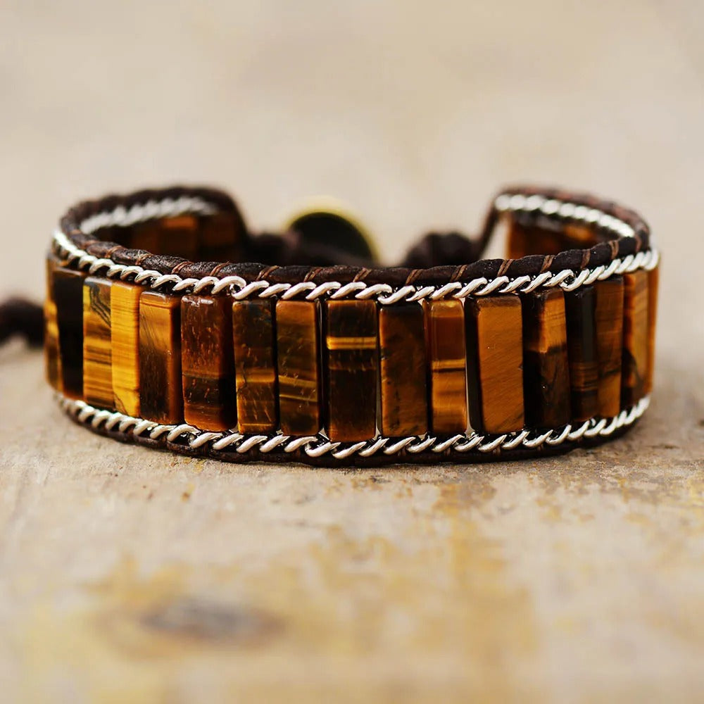Bracelet Homme Oeil de Tigre ’Déterminé’ - Bracelets
