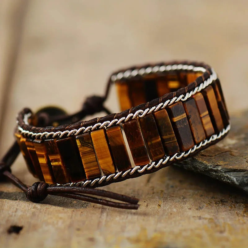 Bracelet Homme Oeil de Tigre ’Déterminé’ - Bracelets