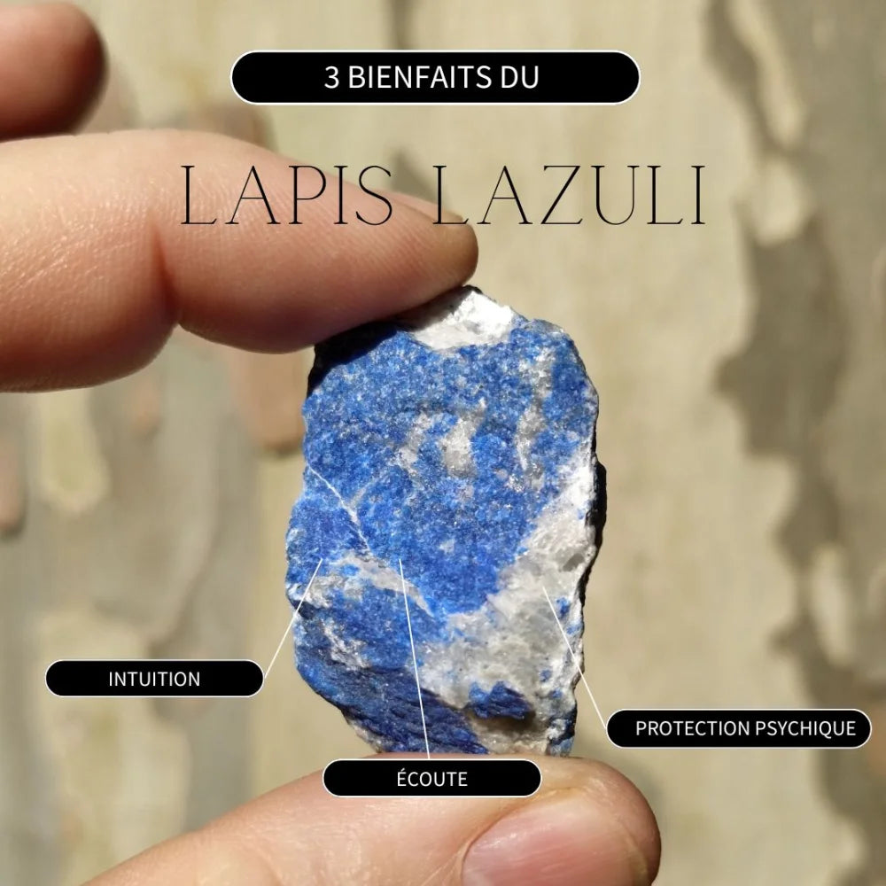 Bracelet Lapis Lazuli en cuir - Bracelets