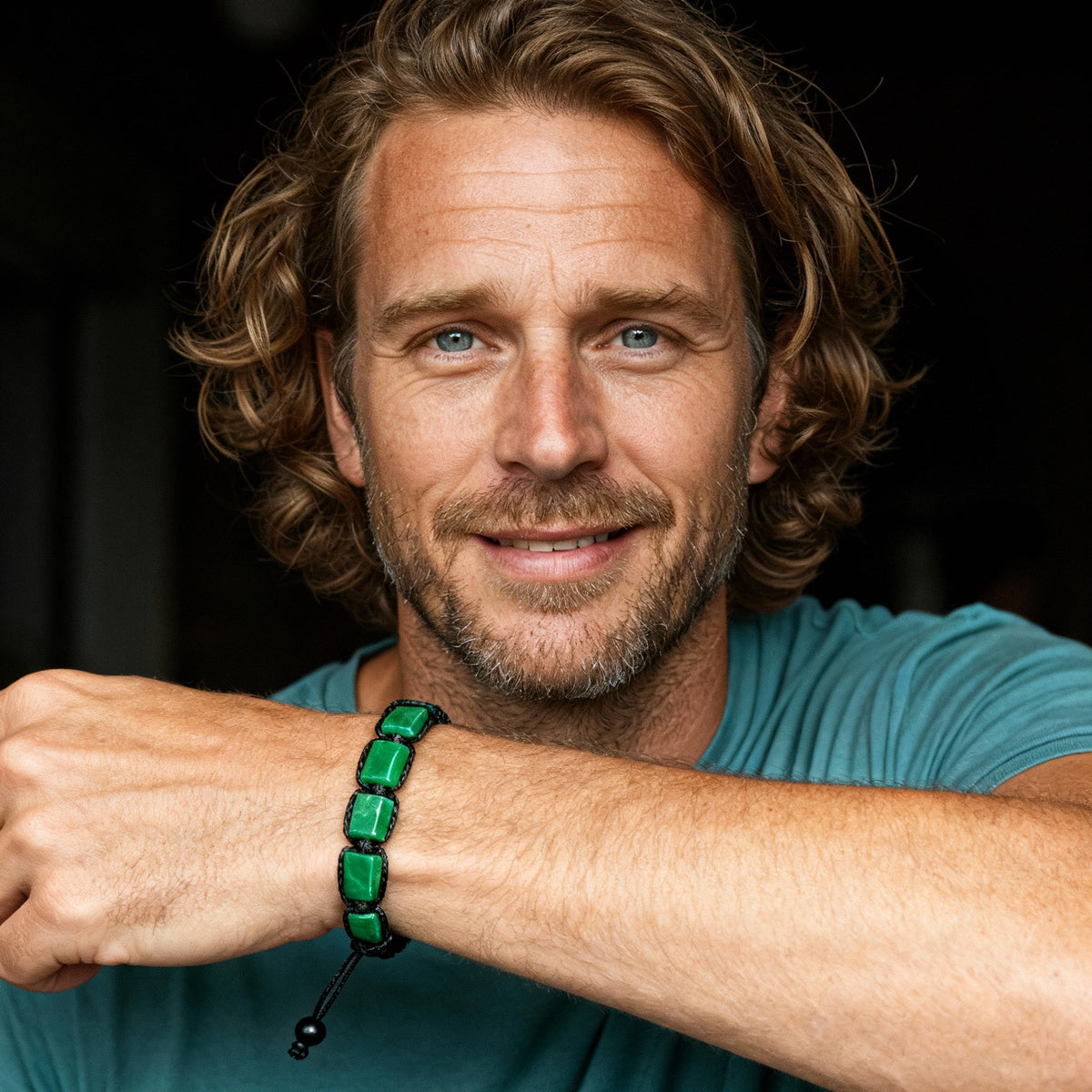 Bracelet Malachite ’Homme’ - Bracelets