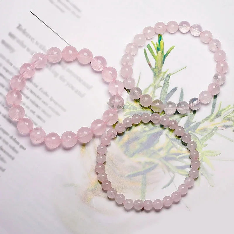 Bracelet Quartz Rose - 6 mm - Bracelets