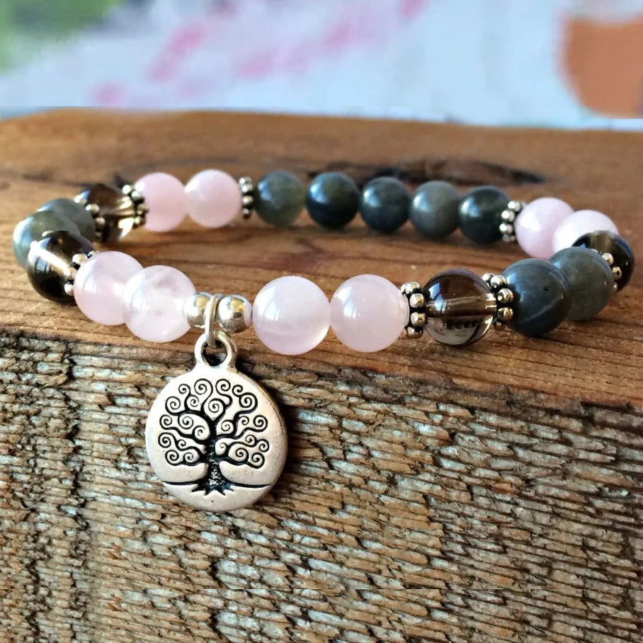 Bracelet Quartz Rose ’Résilience’ - Bracelets