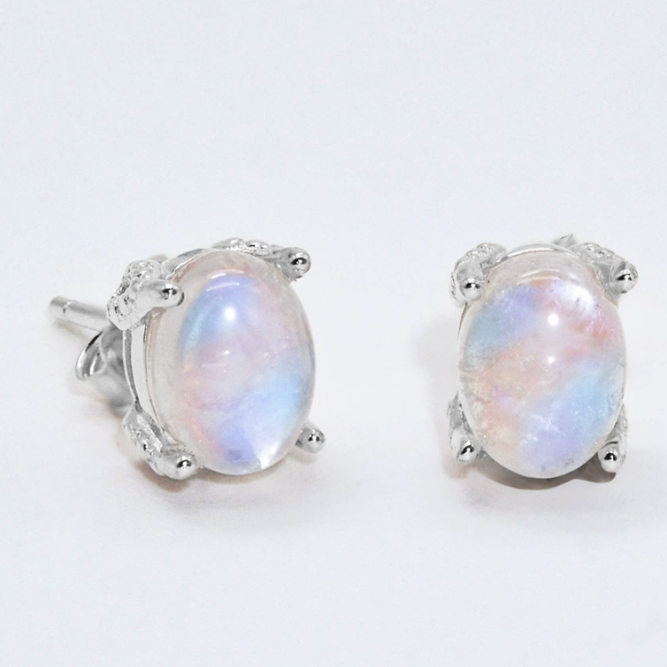 Clous d’oreilles Pierre de Lune - Boucles d’oreilles