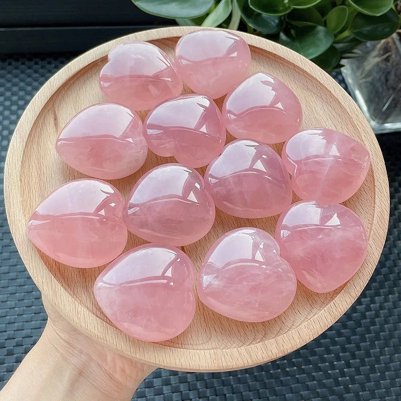 Coeur Quartz Rose - Pierres naturelles