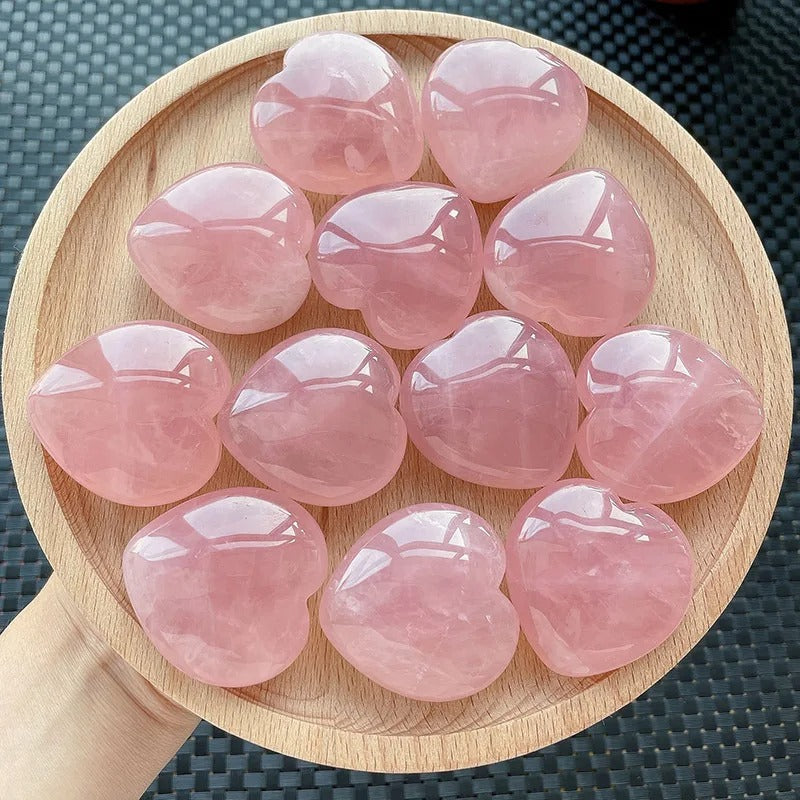 Coeur Quartz Rose - Pierres naturelles