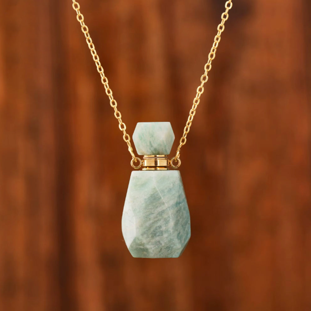 Collier Amazonite - Diffuseur de Parfum - Colliers
