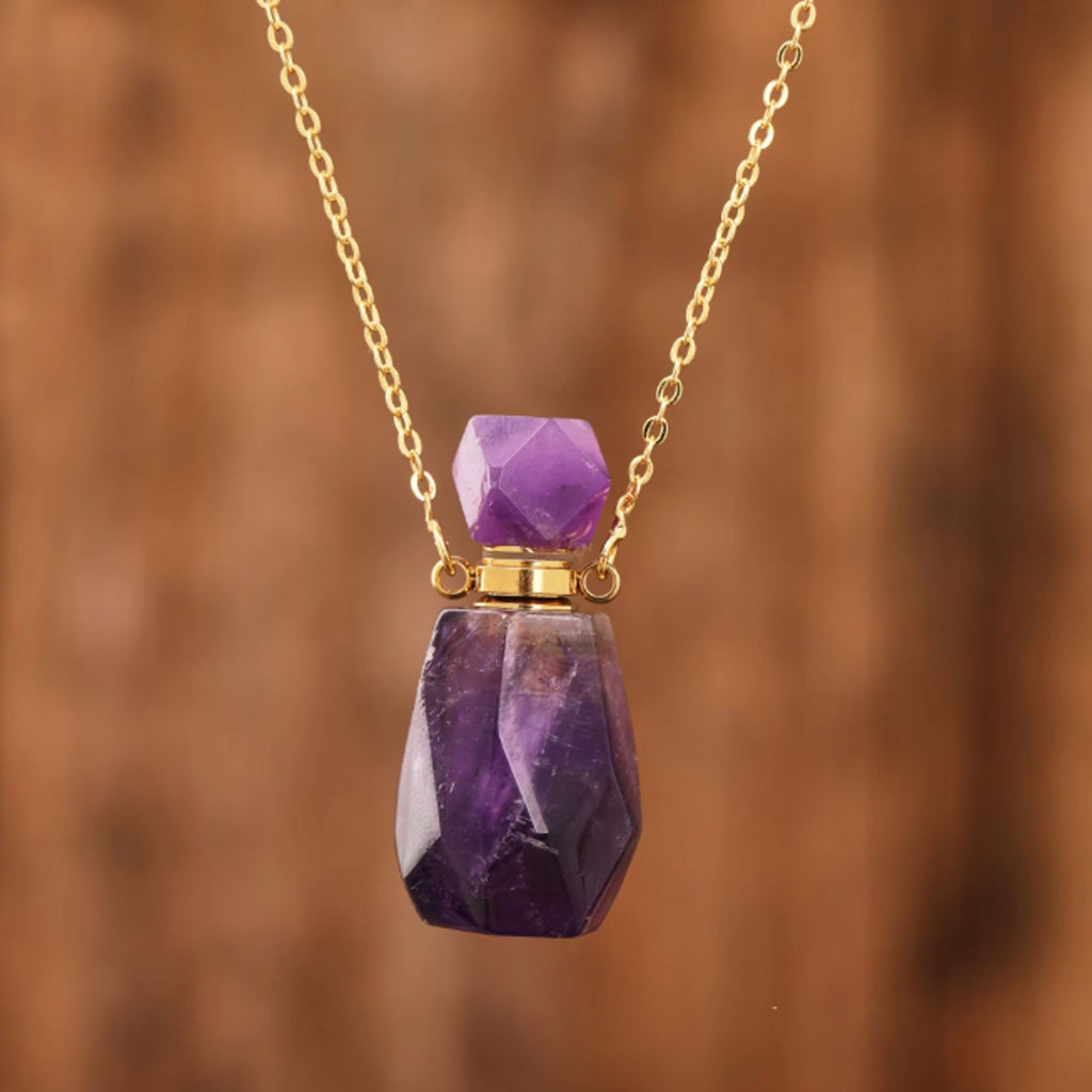 Collier Améthyste - Diffuseur de parfum - Colliers