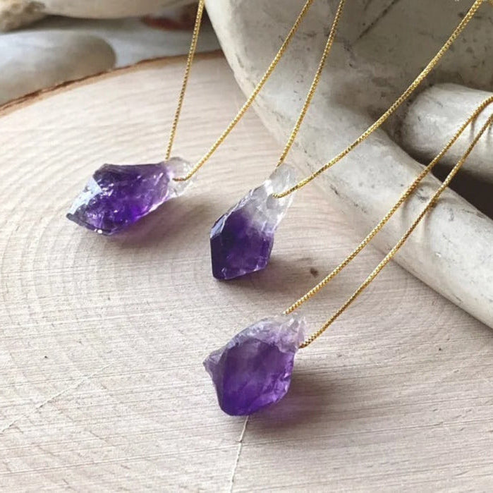 Collier en Améthyste Brute - Colliers