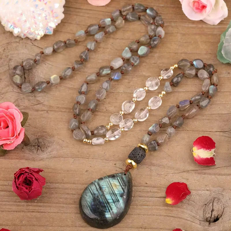 Collier Mala Labradorite ’Intuition’ - Colliers