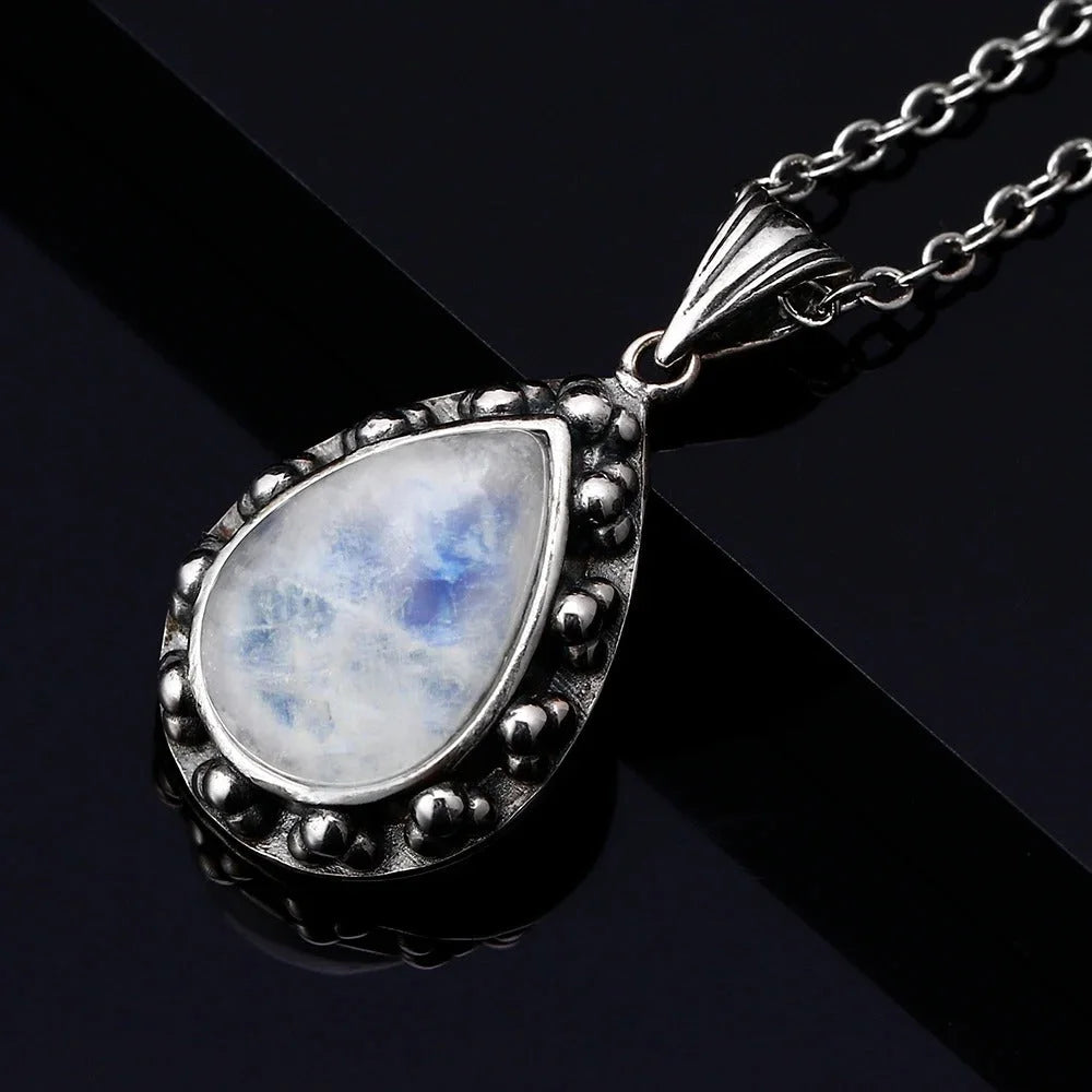 Collier Pierre de Lune ’Goutte’ - Colliers