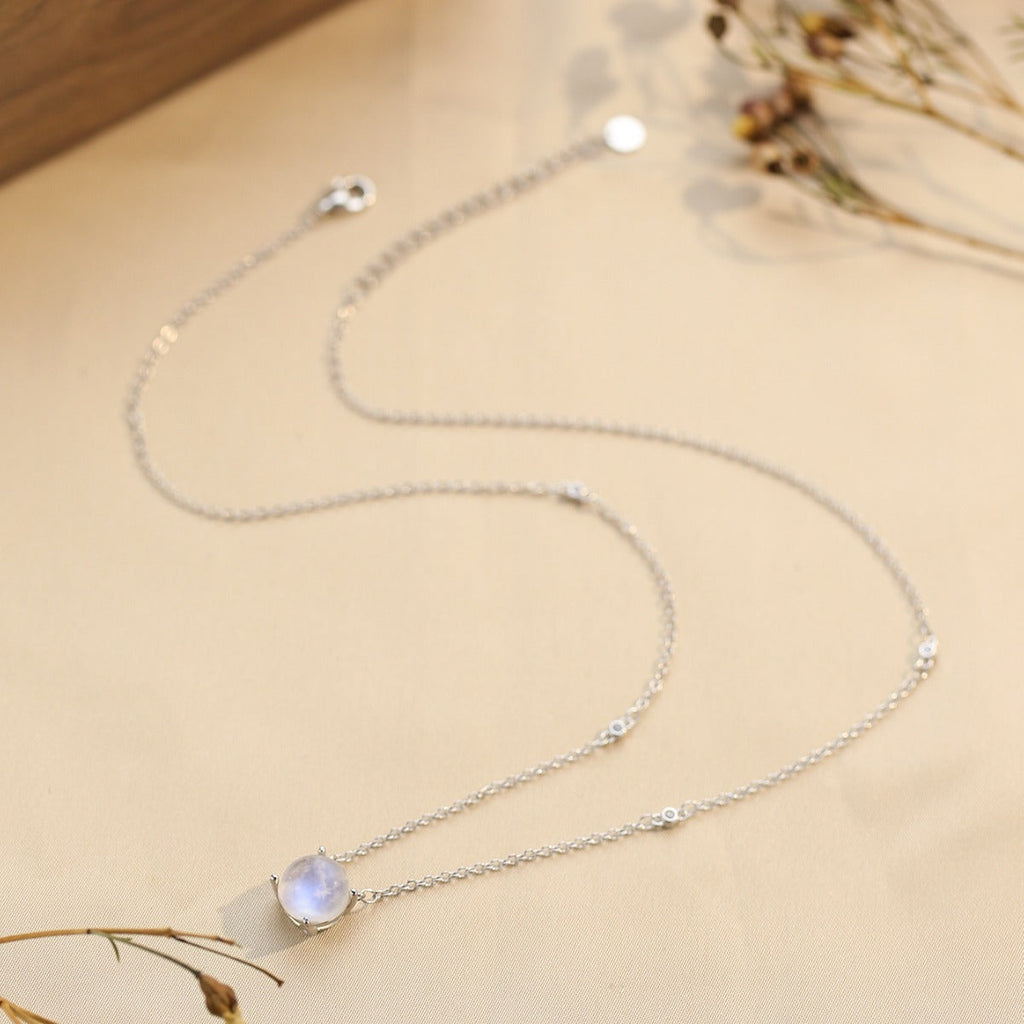Collier Pierre de Lune ’Harmonie’ - Boucles d’oreilles