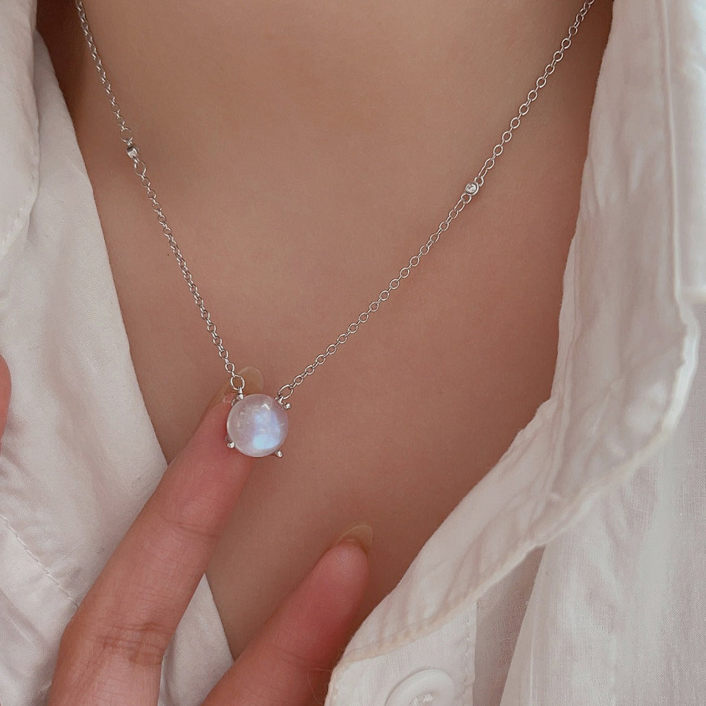 Collier Pierre de Lune ’Harmonie’ - Boucles d’oreilles