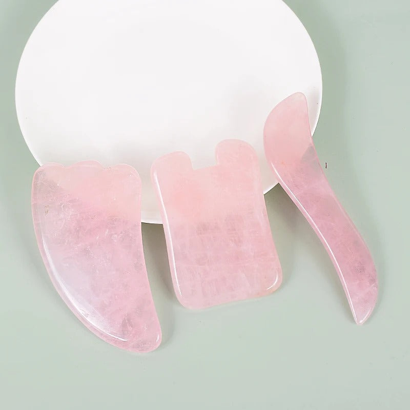 Gua Sha Quartz Rose - Bien-être