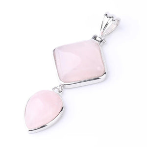Pendentif Quartz Rose ’Amour de soi’ - Pendentifs