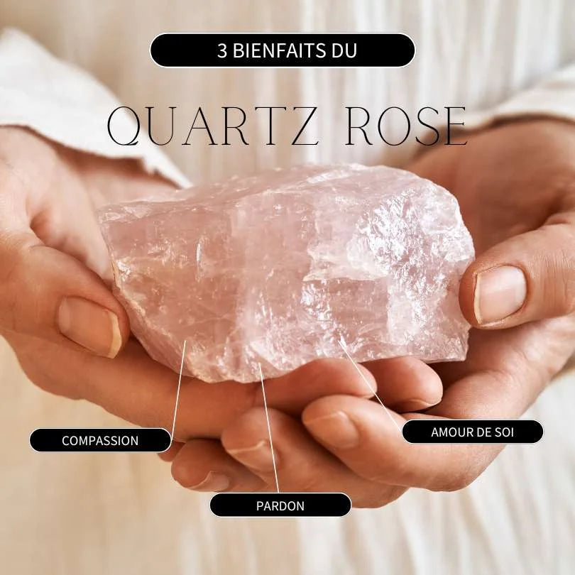 Quartz Rose Brut - Pierres naturelles