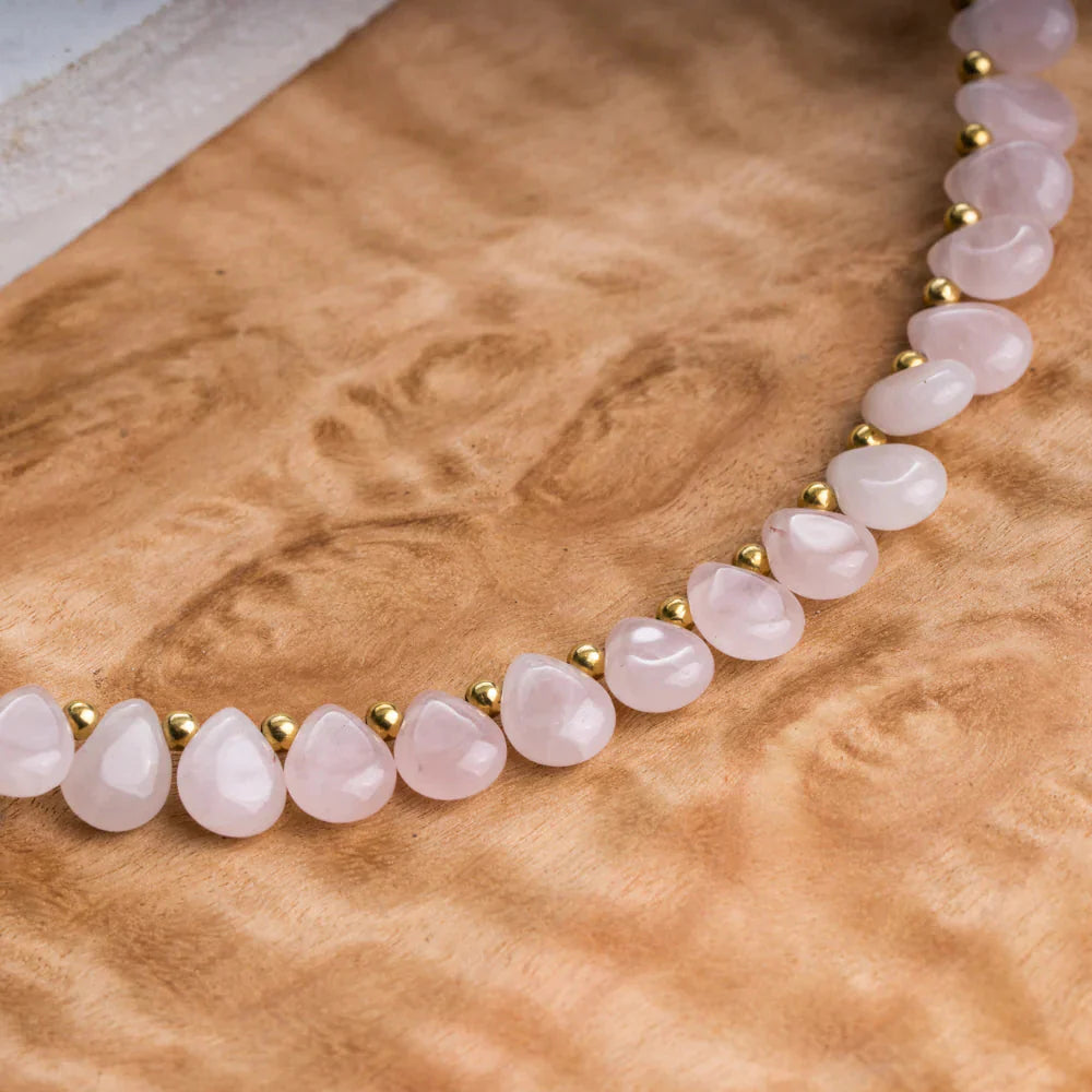 Quartz Rose Collier ’Gratitude’ - Colliers
